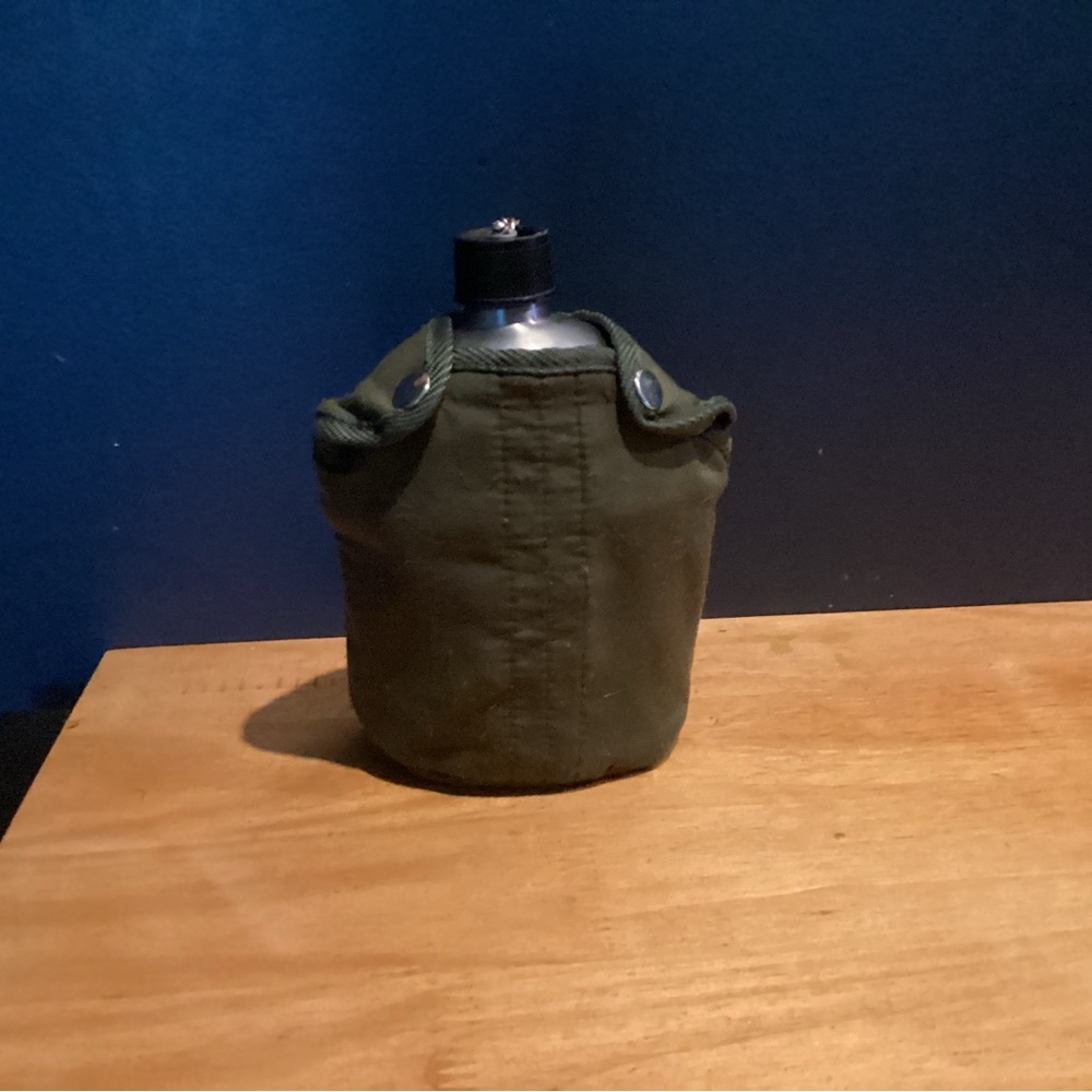 Olive Green Canteen with Cover